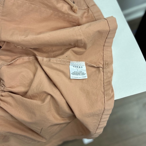 SERRA WOMEN LARGE UTILITY JACKET CORAL SNAPS FOUR POCKETS DRAW STRING WAIST - Picture 6 of 7